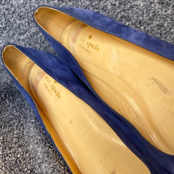 KATE SPADE Norella Suede Ballet Flats with Rhinestone Buckles - Picture 10 of 13